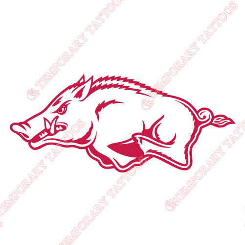Arkansas Razorbacks 2001 Pres Alternate Customize Temporary Tattoos Stickers NO.3743